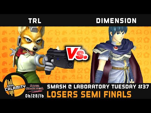 S@LT #38 | Dimension (Marth) vs TRL (Fox) - Losers Semi Finals - SSBM