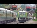 High Speed PERFECT Crossing TRAINS PART 4 Diesel Trains And Electric Trains Indian Railways
