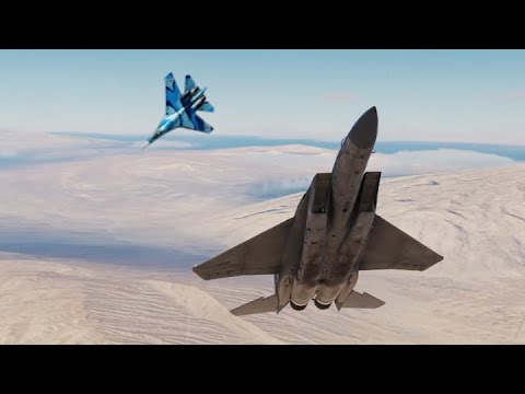 F-15C vs Su-27 (DCS AI Dogfight Series)