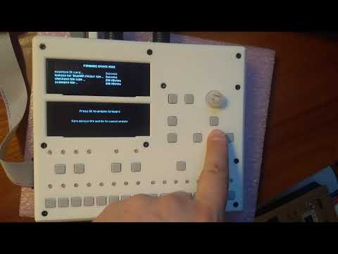BlueARP DM unit. Bootloader, firmware update, interface sneak preview