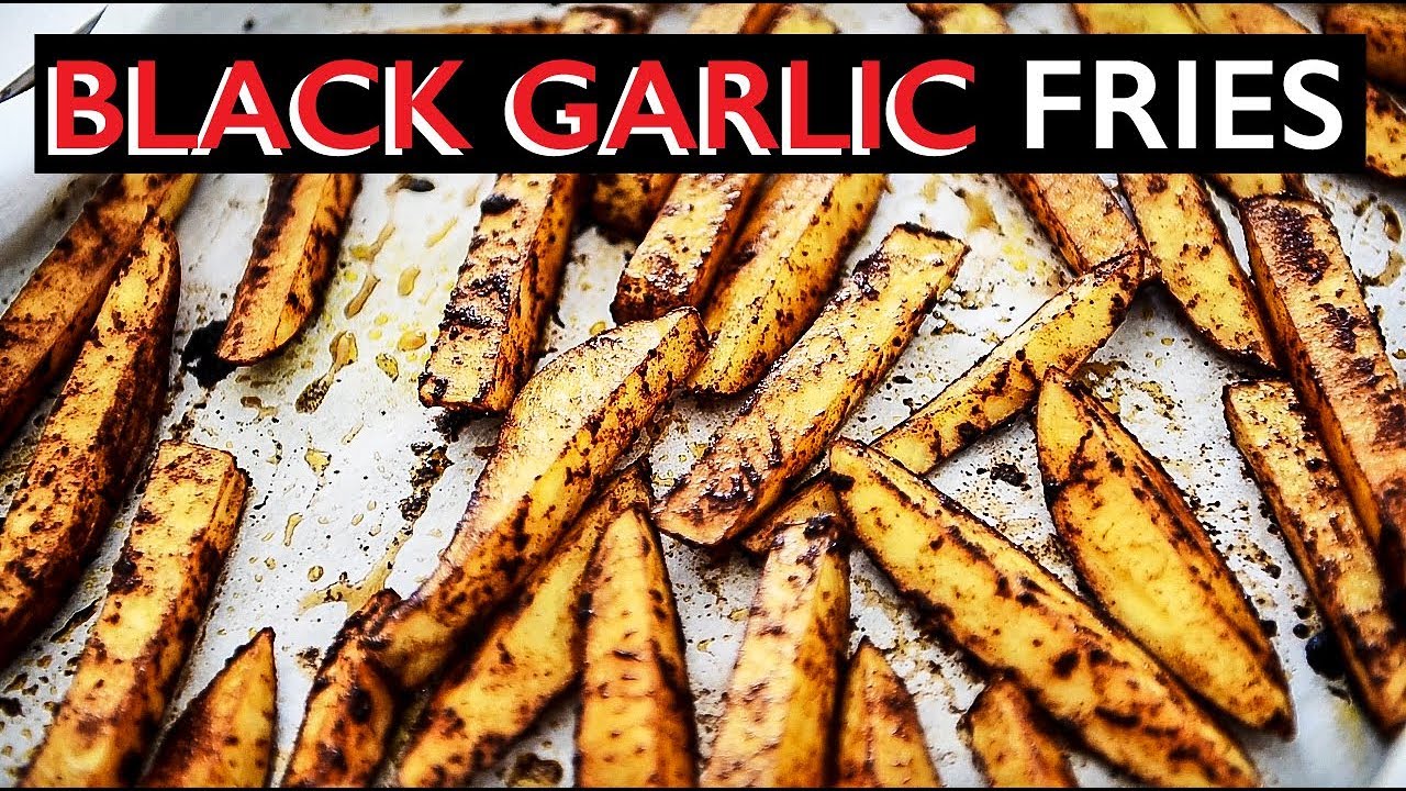 Black Garlic Fries Recipe | EASY VEGAN RECIPES