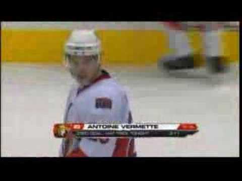 Vermette's goal 3/3 @ Leafs - Apr 3/08