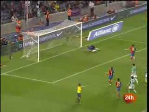 Liga 2009 : J02 : Barcelone - Santander : 1-1