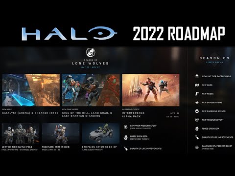 HALO INFINITE 2022 ROADMAP REVEALED! Season 2 & Season 3 Content Schedule!
