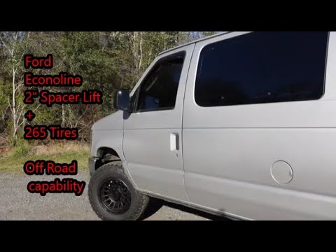 Ford Parts One Econoline van Spacer leveling lift kit fit bigger tires | Off Road capability (RTZ)