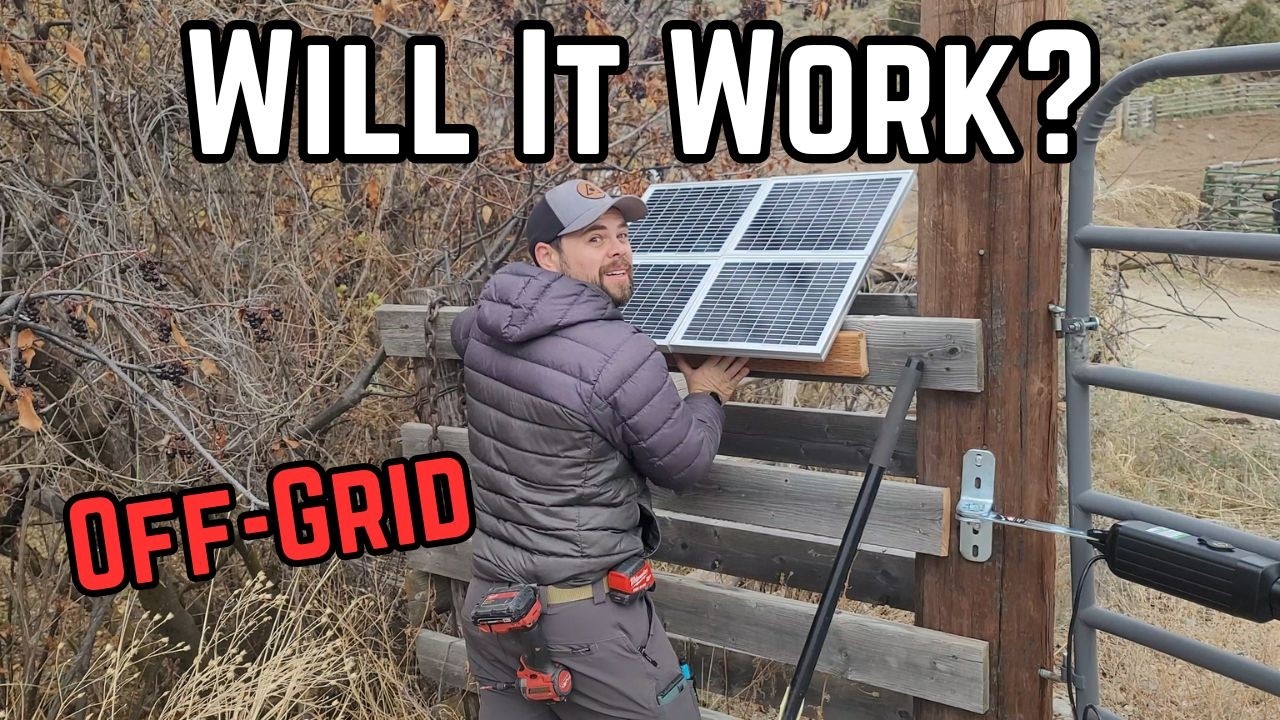 Off Grid Solar Powered Gate Opener Step By Step Guide