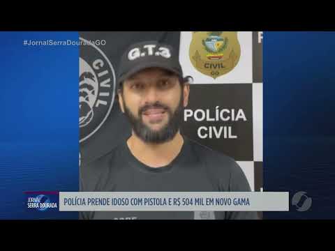 Idoso é preso com pistola e R$ 504 mil em Novo Gama