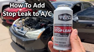 How To Add R134A Stop Leak into Car Air Conditioner | The DIY Guide | Ep 169