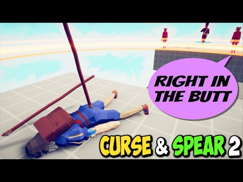 CURSE & SPEAR 2! Spear Thrower and Pharaoh vs Every Faction - Totally Accurate Battle Simulator TABS