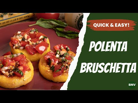 How to Make Vegan Polenta Bruschetta