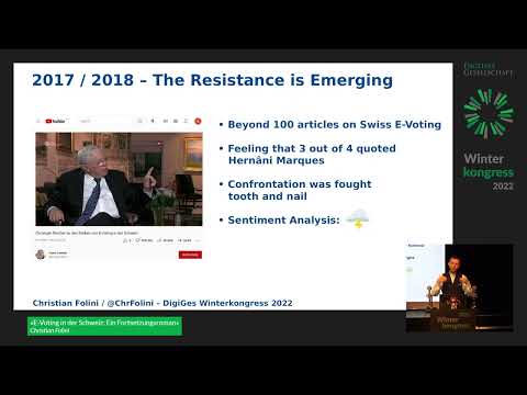 E-Voting in der Schweiz: Ein Fortsetzungsroman | Winterkongress 2022