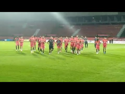 بحضور رئيس النادي.. مران الترجي الختامي باستاد السلام استعدادا للأهلي