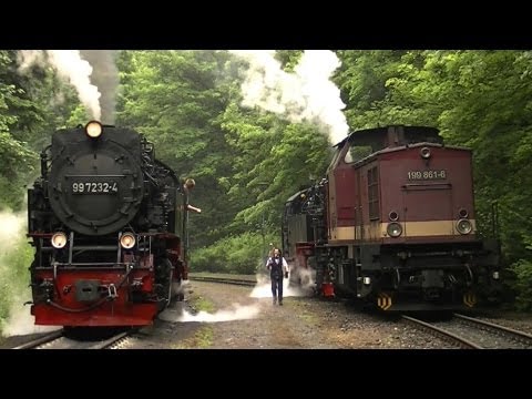 Dampflok 99 7234 Lokschaden in Steinerne Renne | Harzkamel schleppt ab