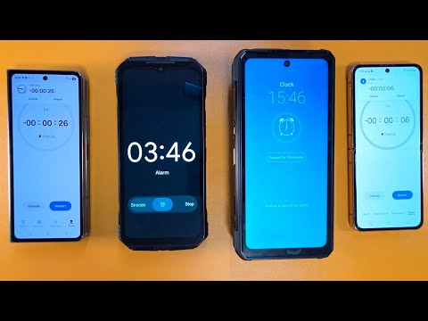 TWO BIG ALARM CLOCK & ALARM + TWO TIMERS ULEFONE ARMOR 34 PRO SAMSUNG Z FOLD4&FLIP4