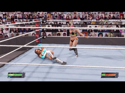 WWE 2K22 alexa bliss vs aliyah