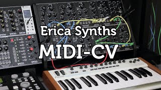 Video thumbnail for Erica Synths MIDI-CV module overview by Erica Synths