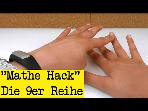 Trick für die Neunerreihe / kleines Einmaleins / Mathe / Rechnen / einfach die 9er Reihe merken