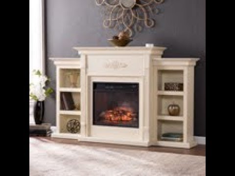 FI8544: Tennyson Infrared Electric Fireplace w/ Bookcases - Ivory Assembly Video