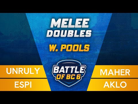 Unruly / Espi vs Maher / Aklo - Melee Doubles Winners Pools - Battle of BC 6