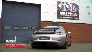 Video: Milltek Edelstahl Sportauspuff-Komplettanlage ab OPF Porsche Cayman 4.0 GT4 Typ 718
