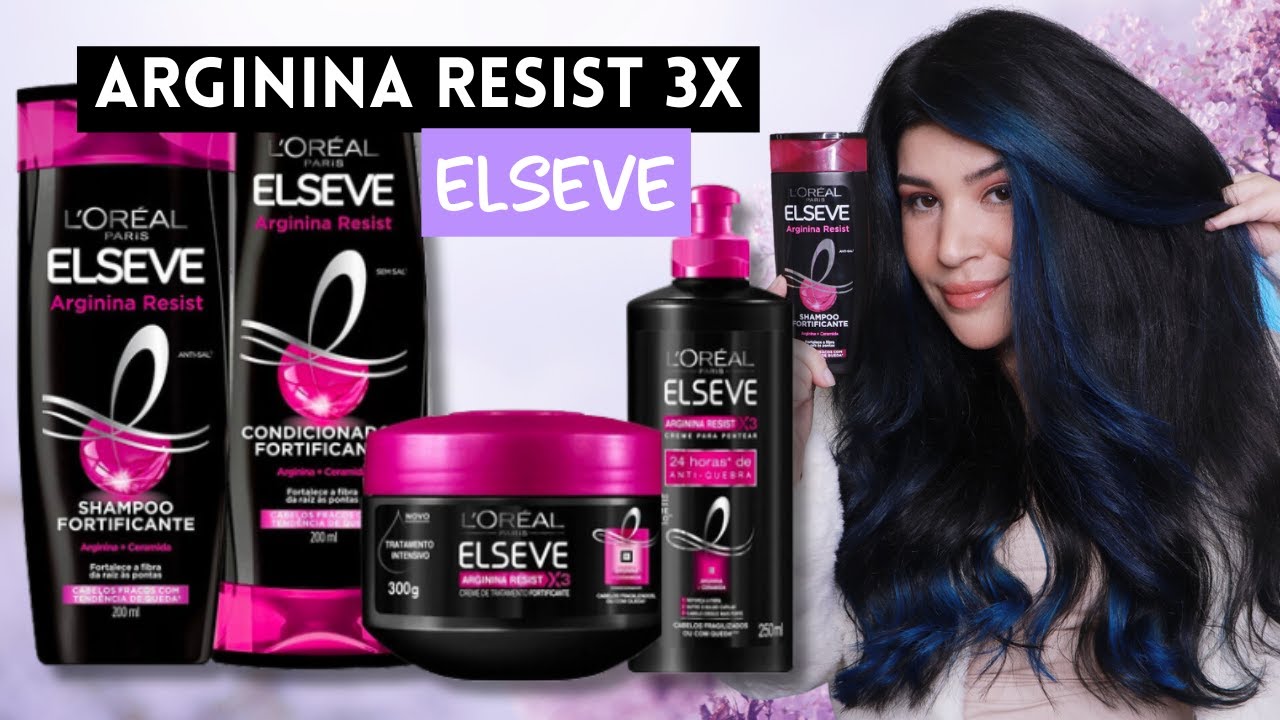 🖤 ELSEVE ARGININA RESIST 3X: RECONSTRUÇÃO para cabelos danificados e quebradiços