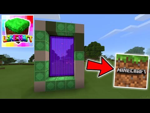 I Made A Portal To The Minecraft Pe Dimension In Lokicraft