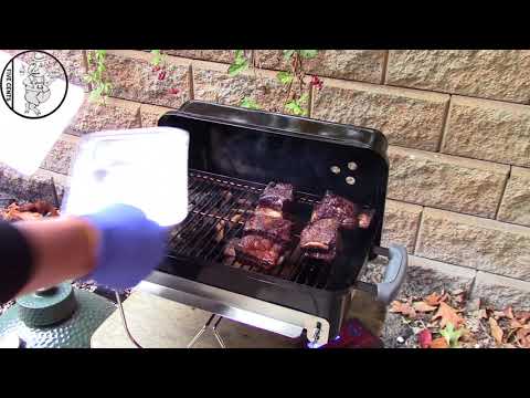 How to use the Weber Go Anywhere as a smoker beef ribs