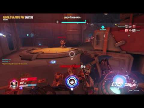 Overwatch Zarya easy carry by flanking on kings row