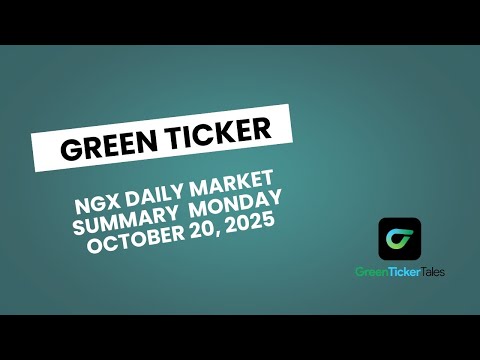 Greenticker NGX Daily Market Summary October 20, 2025