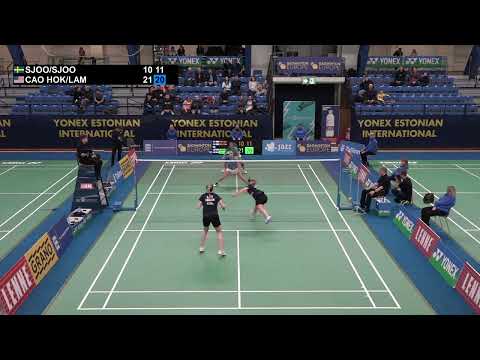 Match point - Sjoo / Sjoo vs Cao Hok / Lam - WD, Final - Estonian Int. 2022