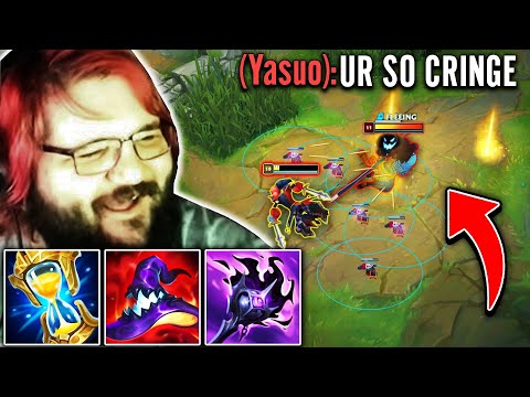 This Yasuo 100% uninstalled after this Shaco bait... (PINK WARD THE GENIUS)
