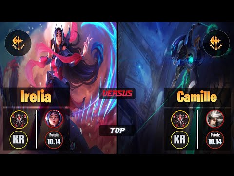 GrandMaster IRELIA [Conqueror] (Top) VS  CAMILLE - Grandmaster KR Patch 10.14