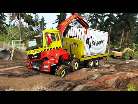 Trucks vs Potholes #28 | BeamNG.DRIVE