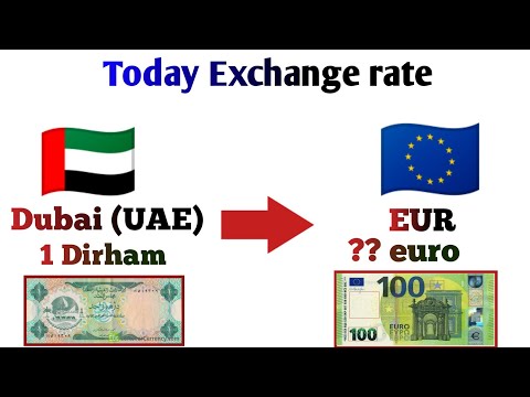 How much 1 Dubai Dirham rate in euro | 1 euro exchange rate Dubai Dirham | UAE Dirham to euro