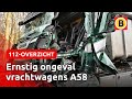 Twee vrachtwagens GEBOTST: urenlange VERTRAGING | 112-nieuws
