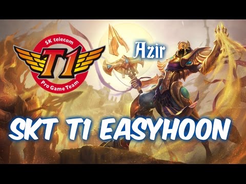 SKT T1 Easyhoon AZIR vs Varus MID - LOL Korean SoloQ Patch 5.12