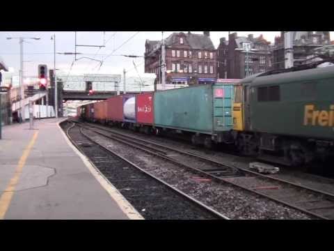 class 86 86632+86609 on freightliner @ carlisle station 29/05/13
