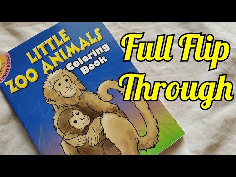 Dover Little Zoo Animals Coloring Book (Flip Through)