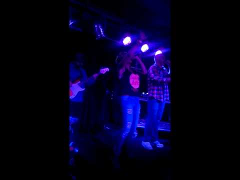 Ozi Batla at Freshly Squeezed Lansdowne hotel with Kween G and P Smurf