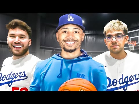 N3on & Adin Ross Hoop With Mookie Betts!