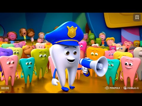 Zahnputzpolizei SONG 🚨 | Lustiges Kinderlied zum Mitmachen & Zähneputzen 🪥✨