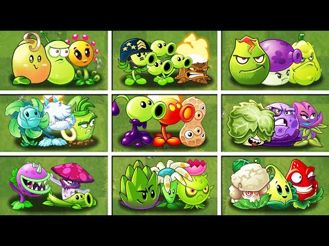 Random 20 Team 3 Plants - Which Team Plant Will Win? - PVZ 2