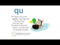 UK School Primary One Jolly Phonics Song Qu qu - The Duck in the Pond Quacks