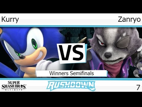 Rushdown 7 - Kurry (Sonic) vs Zanryo (Wolf) Winners Semifinals - SSBU