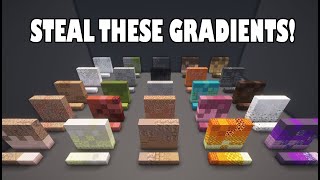 STEAL these 25 Minecraft Gradients! #minecraft #thegardenawakens