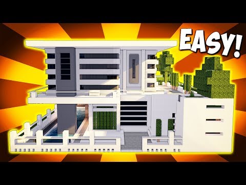 A1MOSTADDICTED MINECRAFT - Minecraft: Big Modern House / Mansion Tutorial - [ How to Make Realistic Modern House ] 2017