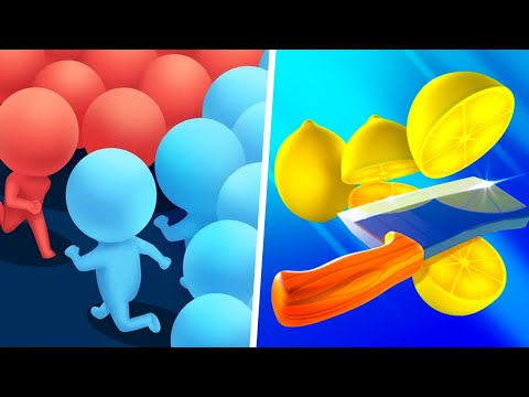 LEVEL UP ROLLING in Count Masters, Cutting Run - Mobile Games Walkthrough (New Update Gameplay)