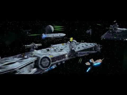 TIEs Strafing a Corellian Frigate - WIP #8 (in 4K)