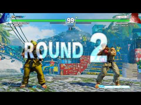 SFV~ Ryu (Daigo Umehara) vs. Ken (SHIOKOSYOU-7) HD