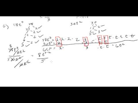 8.1.3 Writing Rational Expressions in Lowest Terms